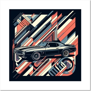 Car Pontiac Firebird Trans Am 1969 Posters and Art